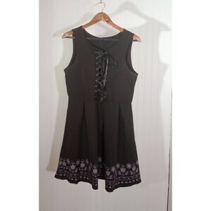Romwe, black mystic,  gothic, sleeveless dress.  size large